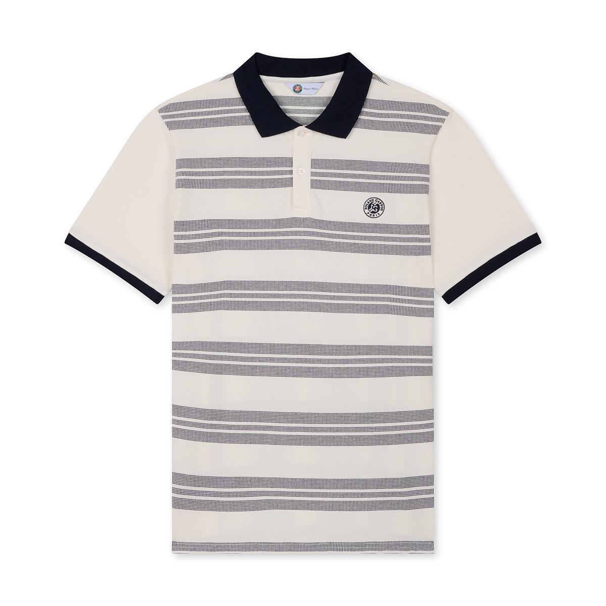 Polo Heritage Homme Roland-Garros - Ecru et Marine 5/5