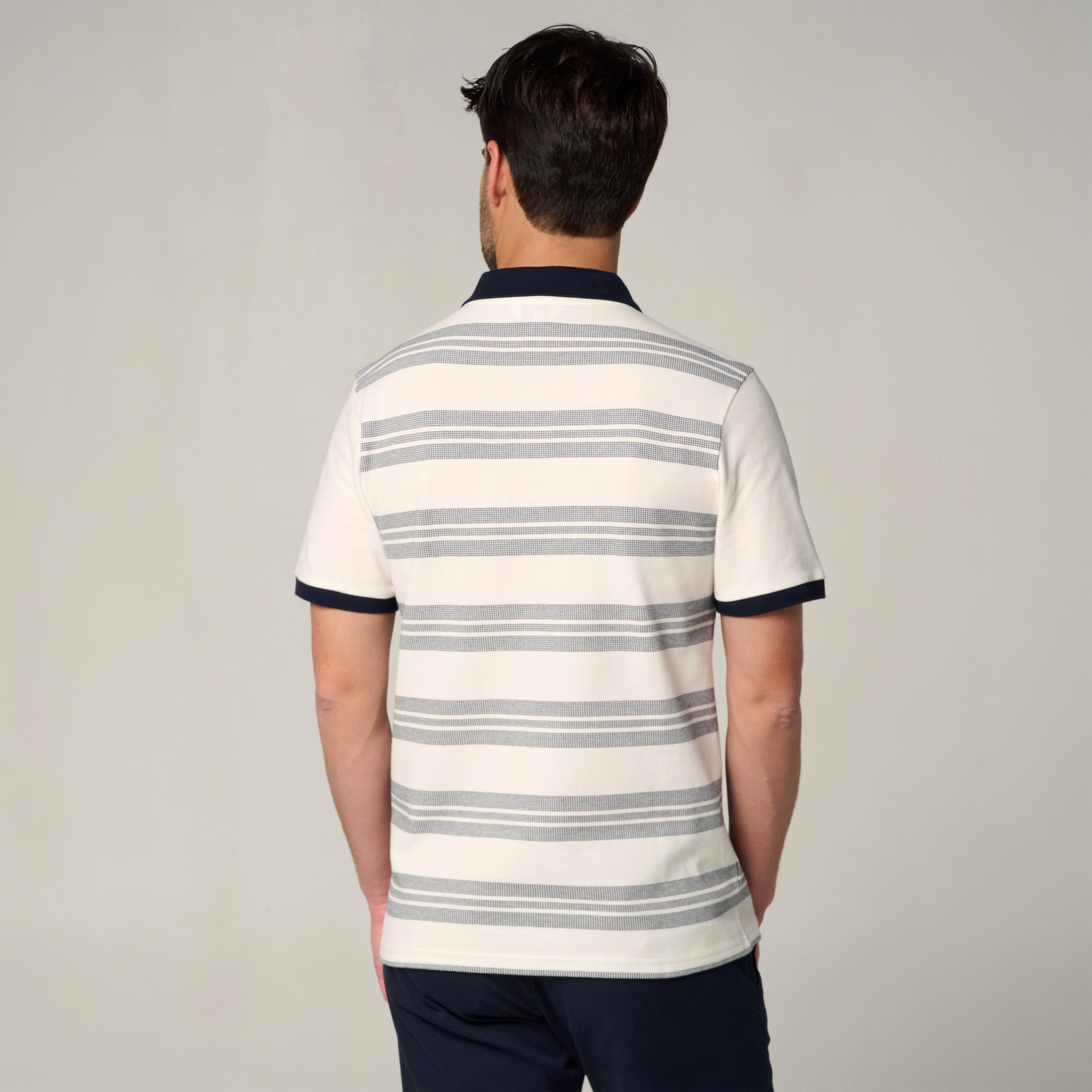 Polo Heritage Homme Roland-Garros - Ecru et Marine 4/5