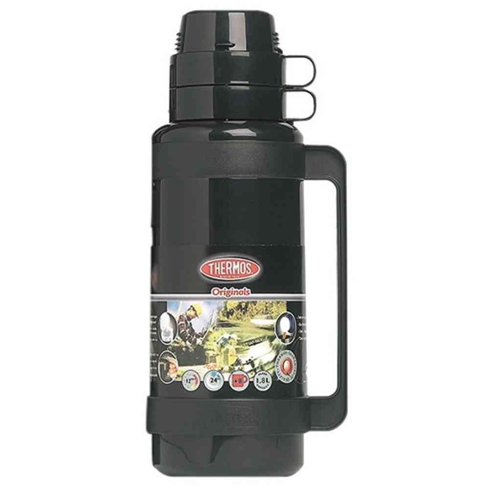 Bouteille isotherme plastique 1.8l noir 1/1