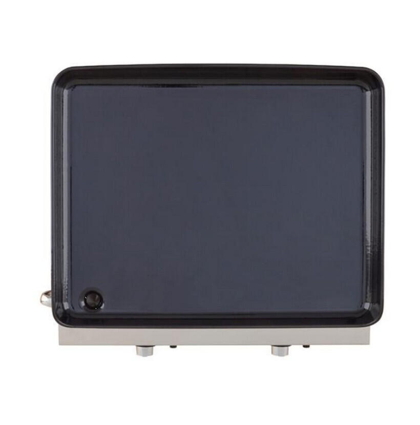 Plancha gaz 5000w plaque fonte émaillée 47x36cm 3/5