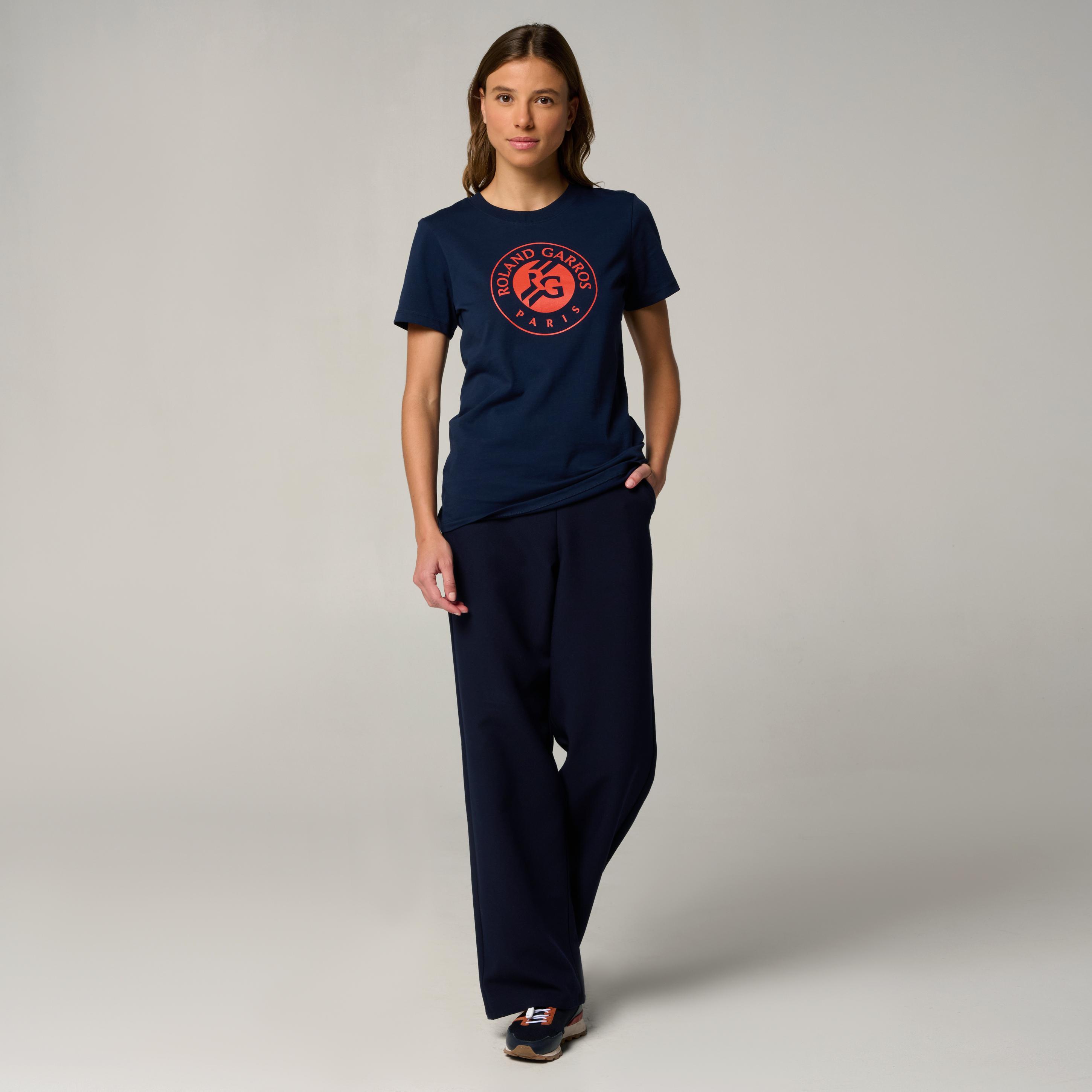 T-shirt logo femme Roland-Garros - Marine 4/5