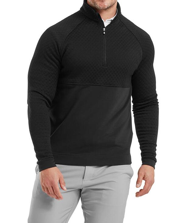 Footjoy Jacquard Thermal Cout Heren Midlayer Zwart 3/5