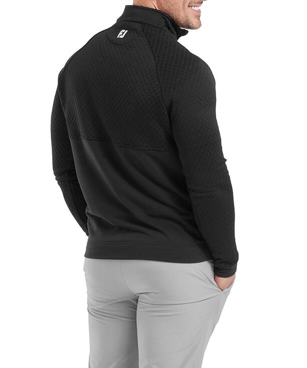 Footjoy Jacquard Thermal Cout Heren Midlayer Zwart 4/5