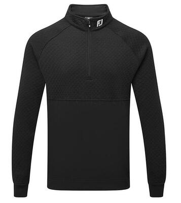 Footjoy jacquard thermal cout heren midlayer zwart