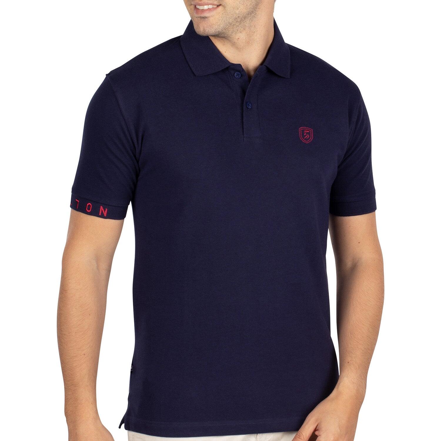 Shilton - Polo Piqué Basic Shilton Homme - Polo Manches Courtes - Bleu - 52 2xl - Decathlon