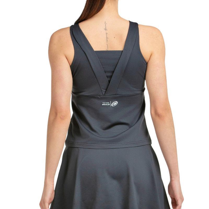 Débardeur femme BULLPADEL Afosa col V NOIR 4/5
