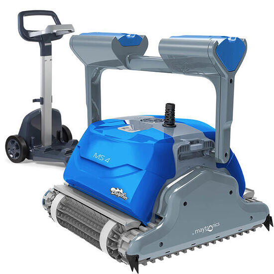 Robot electrique de piscine fond, parois et ligne d'eau avec chariot