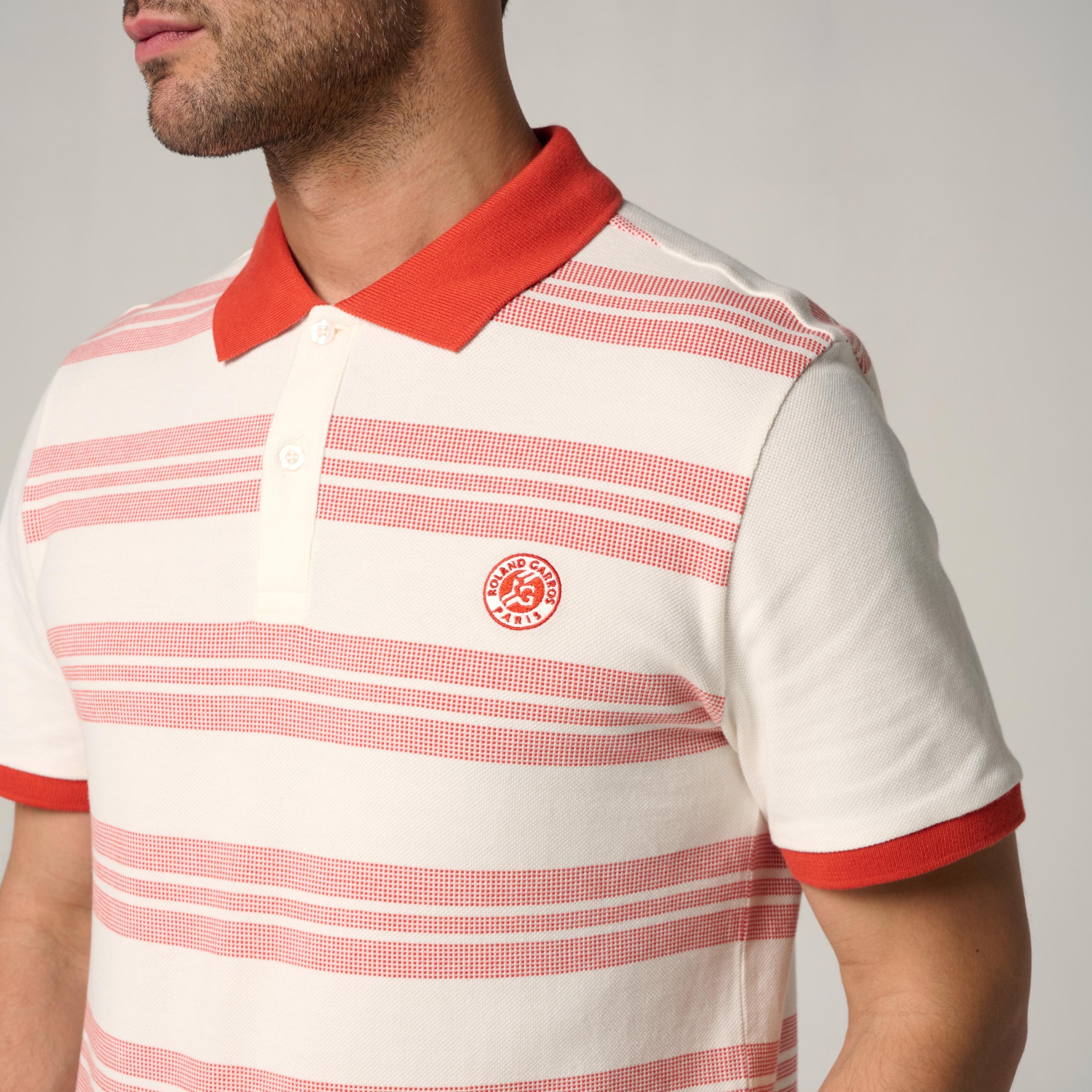 Polo Heritage Homme Roland-Garros - Ecru et Terre-battue 2/5
