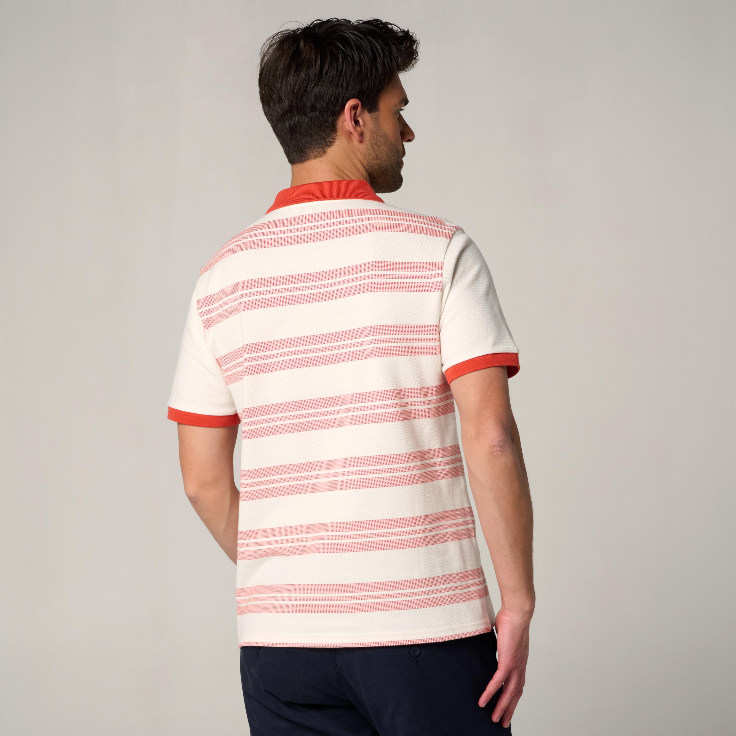 Polo Heritage Homme Roland-Garros - Ecru et Terre-battue 4/5