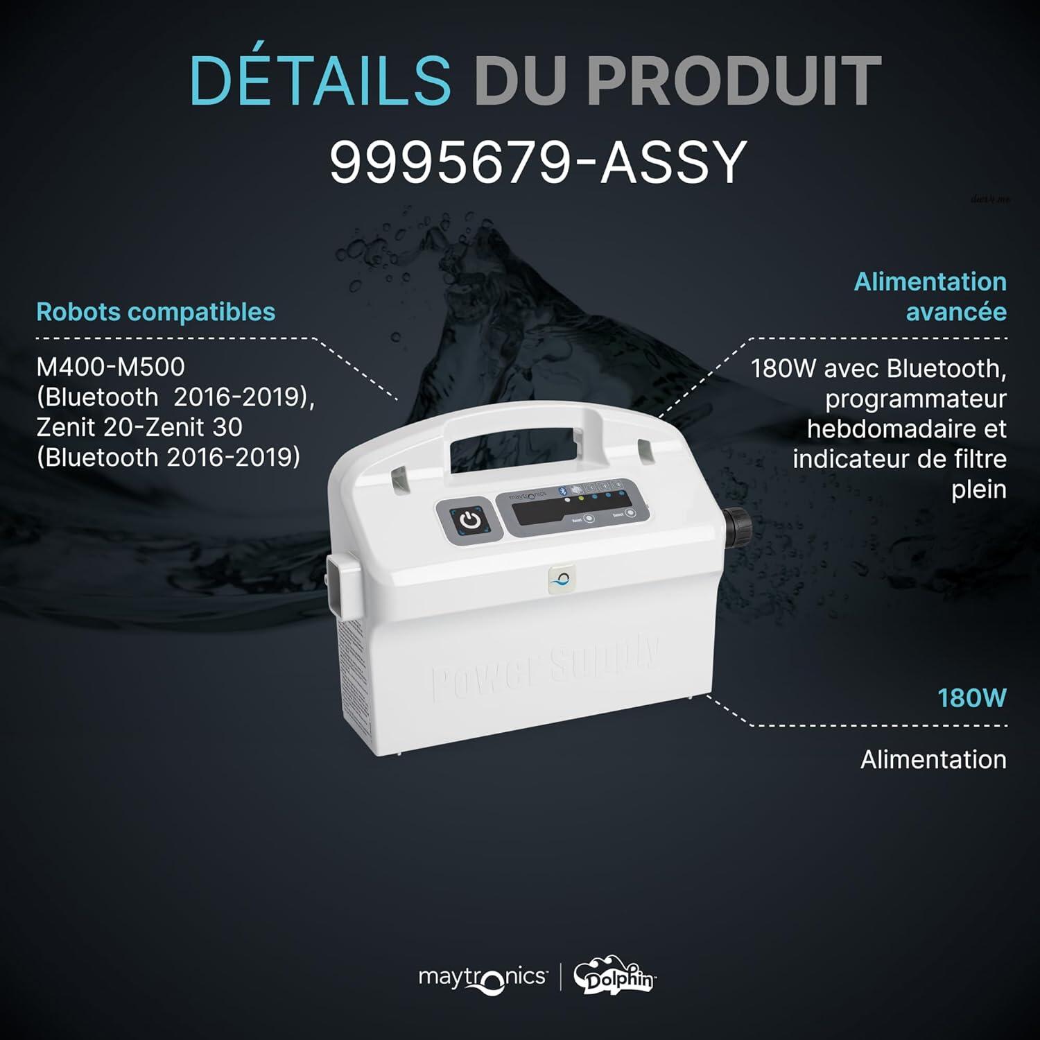 Alimentation dyn wt + bluetooth pour robot dolphin (voir liste) 3/5