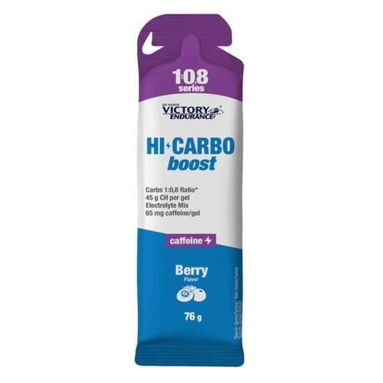 Gel Hi Carbo Boost Gel con caffeina - 76 g Wild Berry Victory Endurance