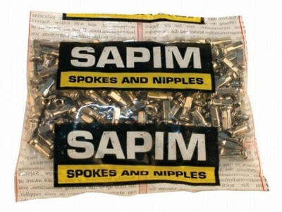 Sapim spaaknippel velg 13 voor spaak 14 - zilver (100 stuks)