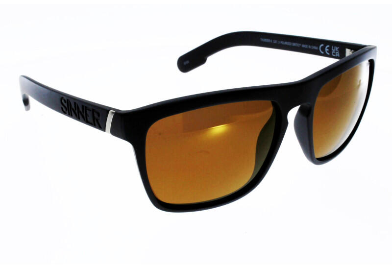 Sinner THUNDER X noir mat, verres polarisés Indice 3 2/4