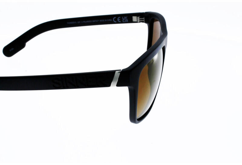 Sinner THUNDER X noir mat, verres polarisés Indice 3 3/4