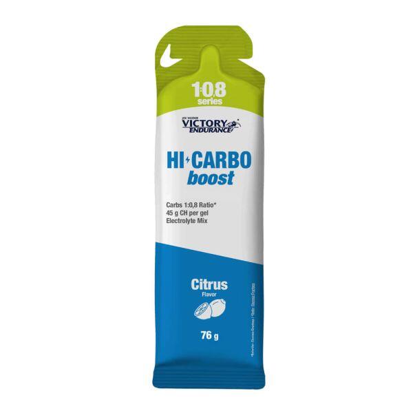 Hi carbo boost gel - 76g Citrus da Victory Endurance Exclusivo Online      2,20€  Preço por quantidade 27,51€kg VICTORY ENDURANCE Hi carbo boost gel - 76g Citrus da Victory EnduranceVendido e expedido por: Masmusculo    