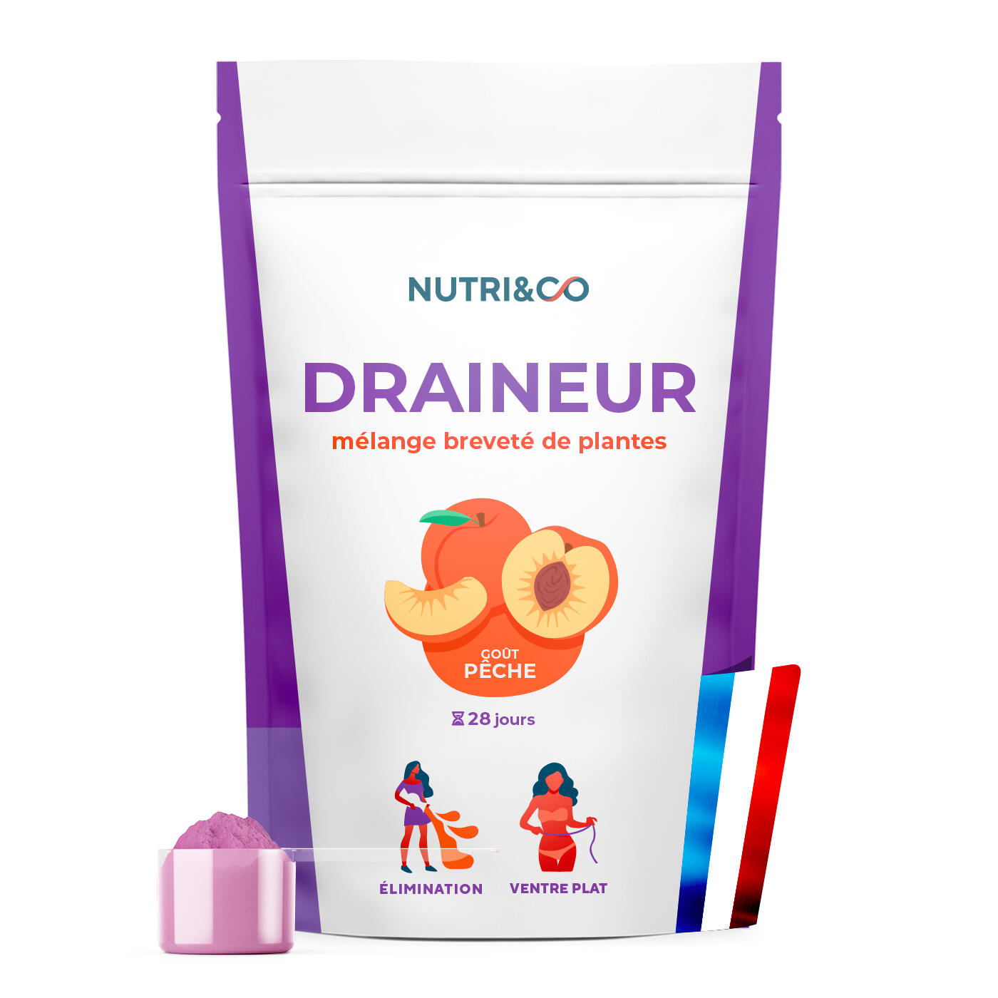 Draineur goût Pêche - 100g 1/4