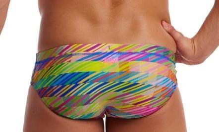Kąpielówki męskie Funky Trunks Static Stack - slipy