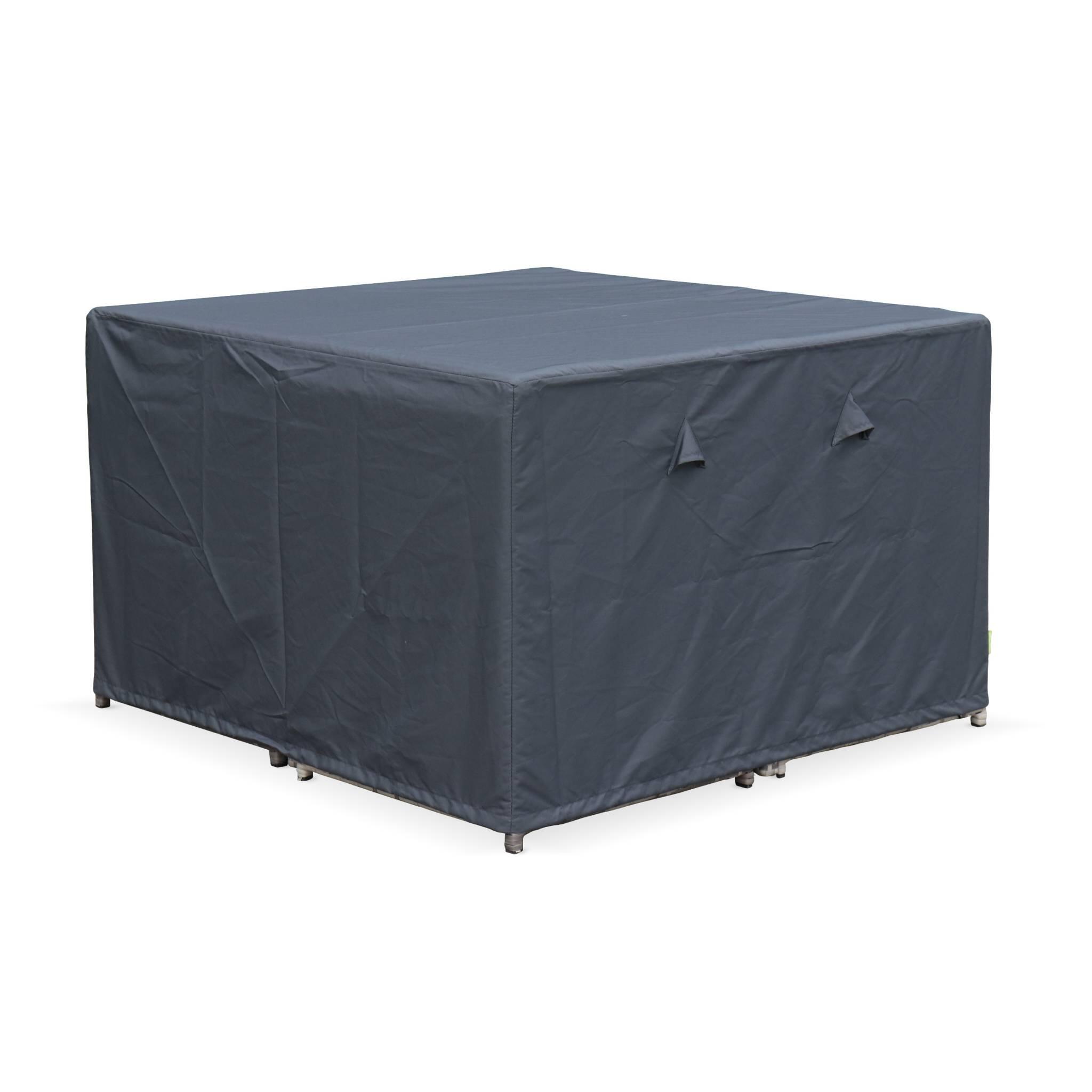 Mesa de jardim 4-8 lugares +  capa de proteção, Tons de cinza 4/6
