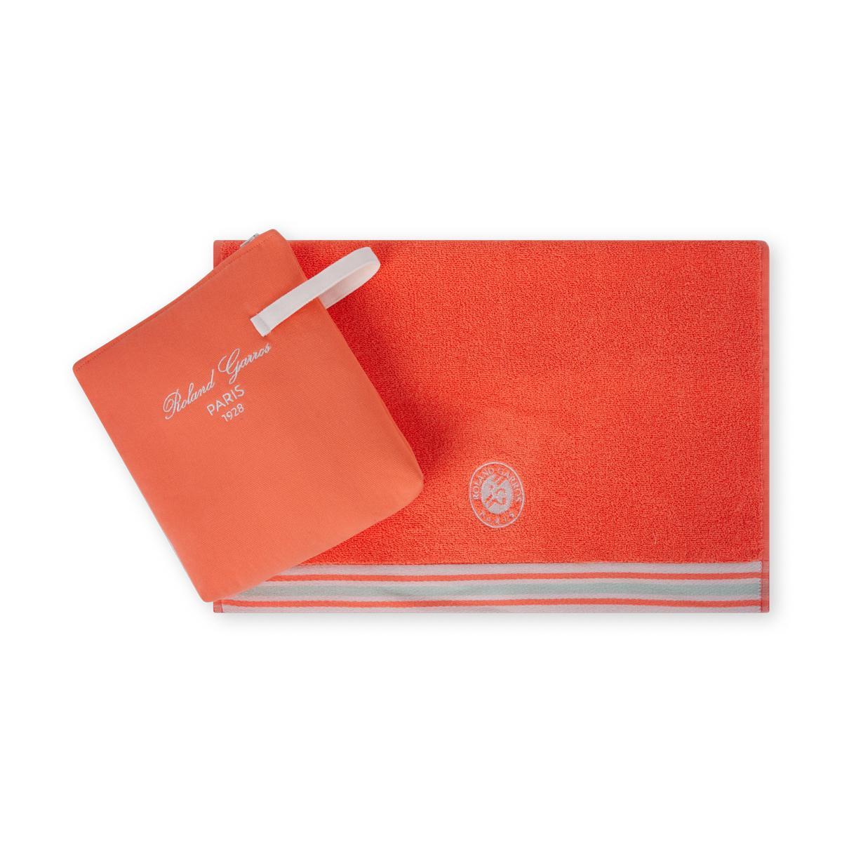Serviette Trousse Sporty Chic Carré Blanc x Roland-Garros - Corail 2/4