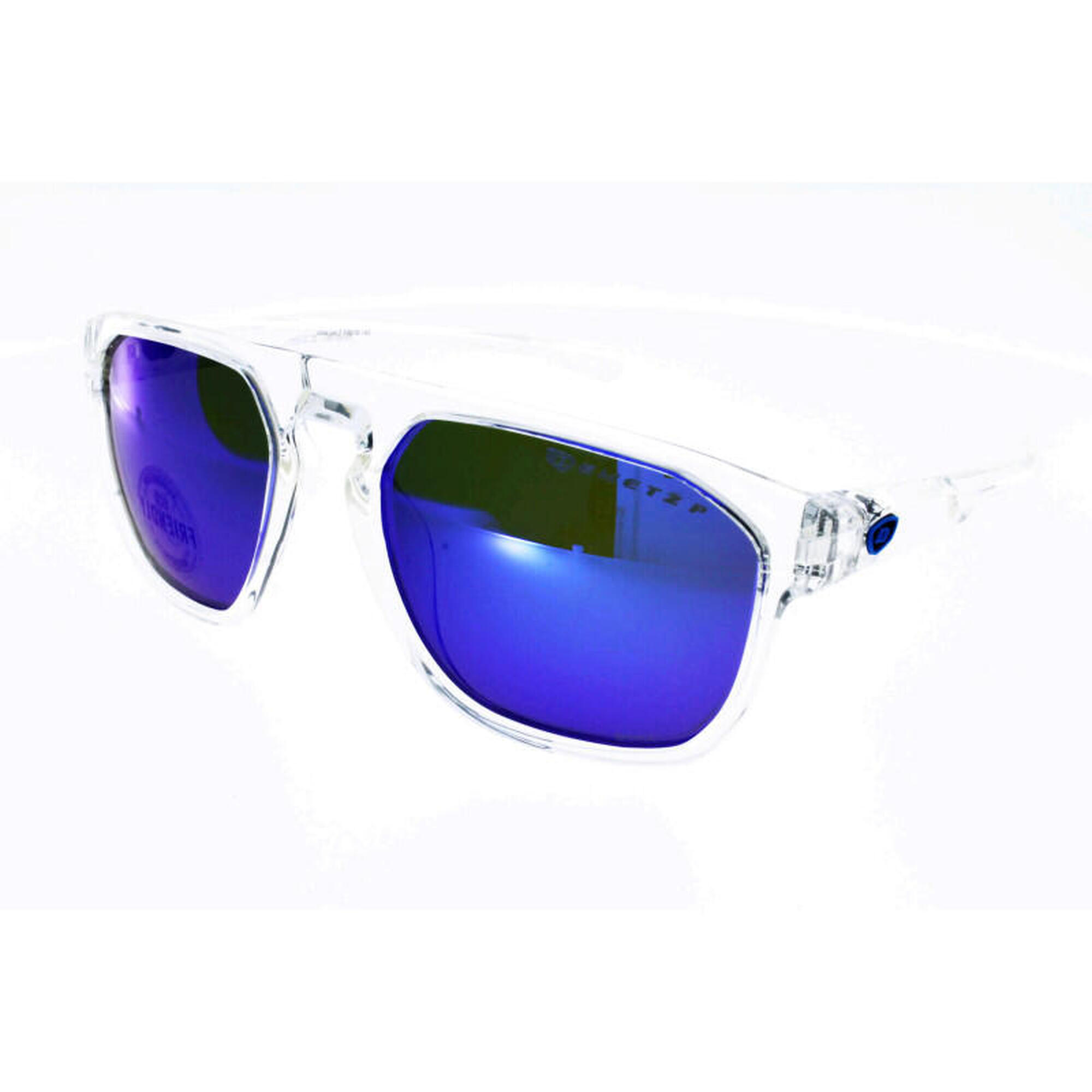 Demetz - Mixtes Demetz Grow Translucide Verre Miroir Bleu Polarisé - Lunettes De Soleil - Blanc - No Size - Decathlon