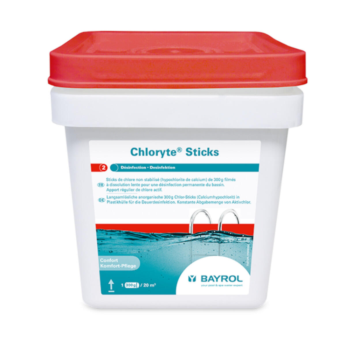 Bayrol - Chlore Lent Chloryte Sticks 300g - 4,5kg - Chlore Piscine - No Size - Decathlon