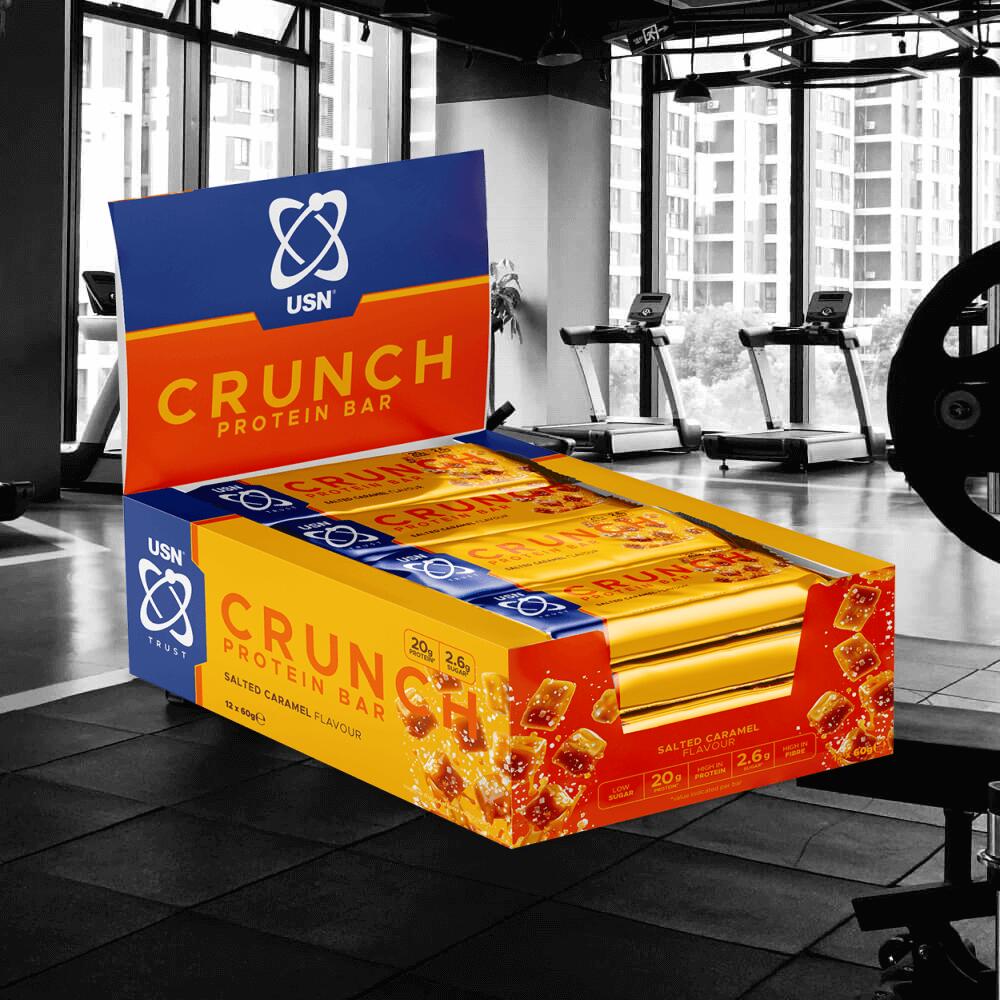 USN Trust Crunch Bars (12x60g) Salted Caramel - Barre - Barrette proteiche 2/3