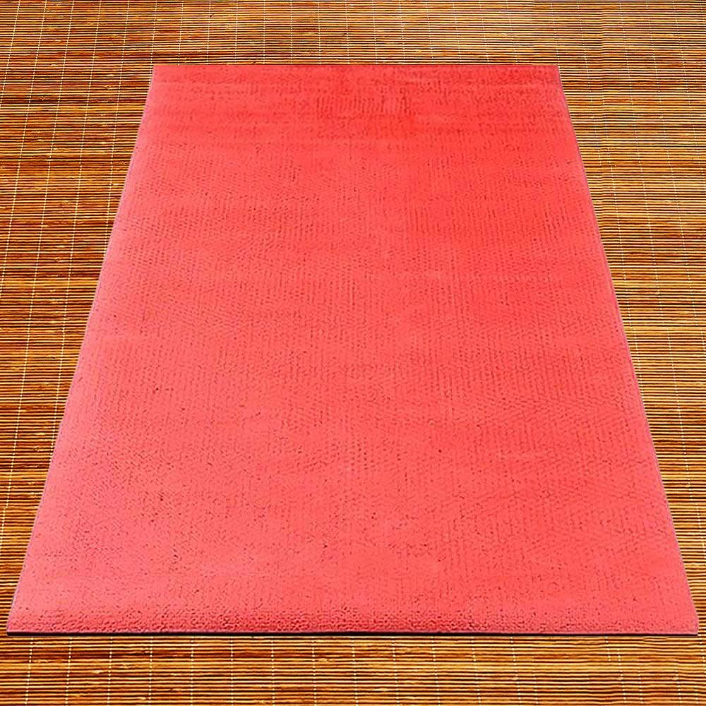 Tapete de yoga natural - Yute-Goma - hecho a mano - 4mm rojo 2/6