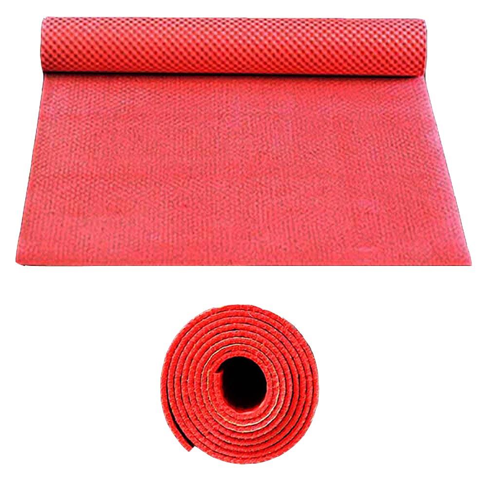 Tapete de yoga natural - Yute-Goma - hecho a mano - 4mm rojo 5/6