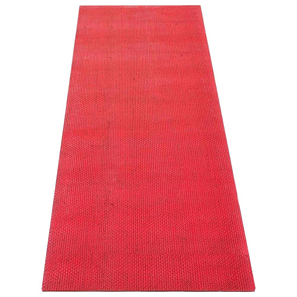 Achamana - Tapis De Yoga Naturel Jute - Écoconception Artisanale Corail - Tapis De Yoga - Violet - 183 Cm - Decathlon