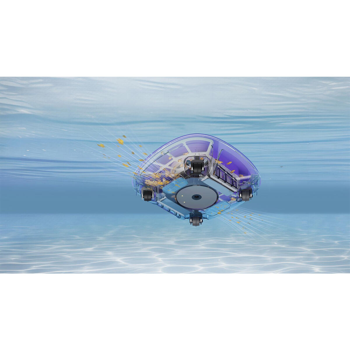 Robot aspirateur de piscine sans fil hors sol, piscines jusqu'à 6 mètres, léger, 4/5