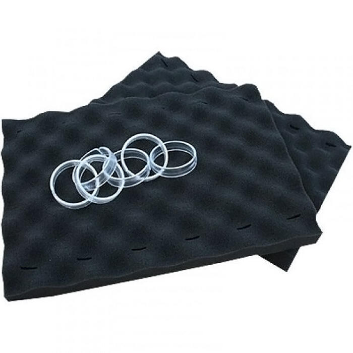 Lot de 2 brosses mousses + 14 clips pour robot indigo