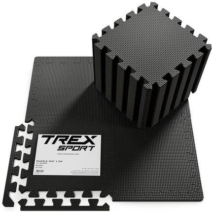 Tapis puzzle fitness Trex Sport EVA 2,38 m² 10 mm 24 pièces