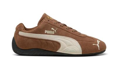 Puma – speedcat og suède sneakers bruin