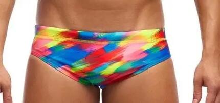 Kąpielówki męskie slipy na basen treningowe Funky Trunks Still Black