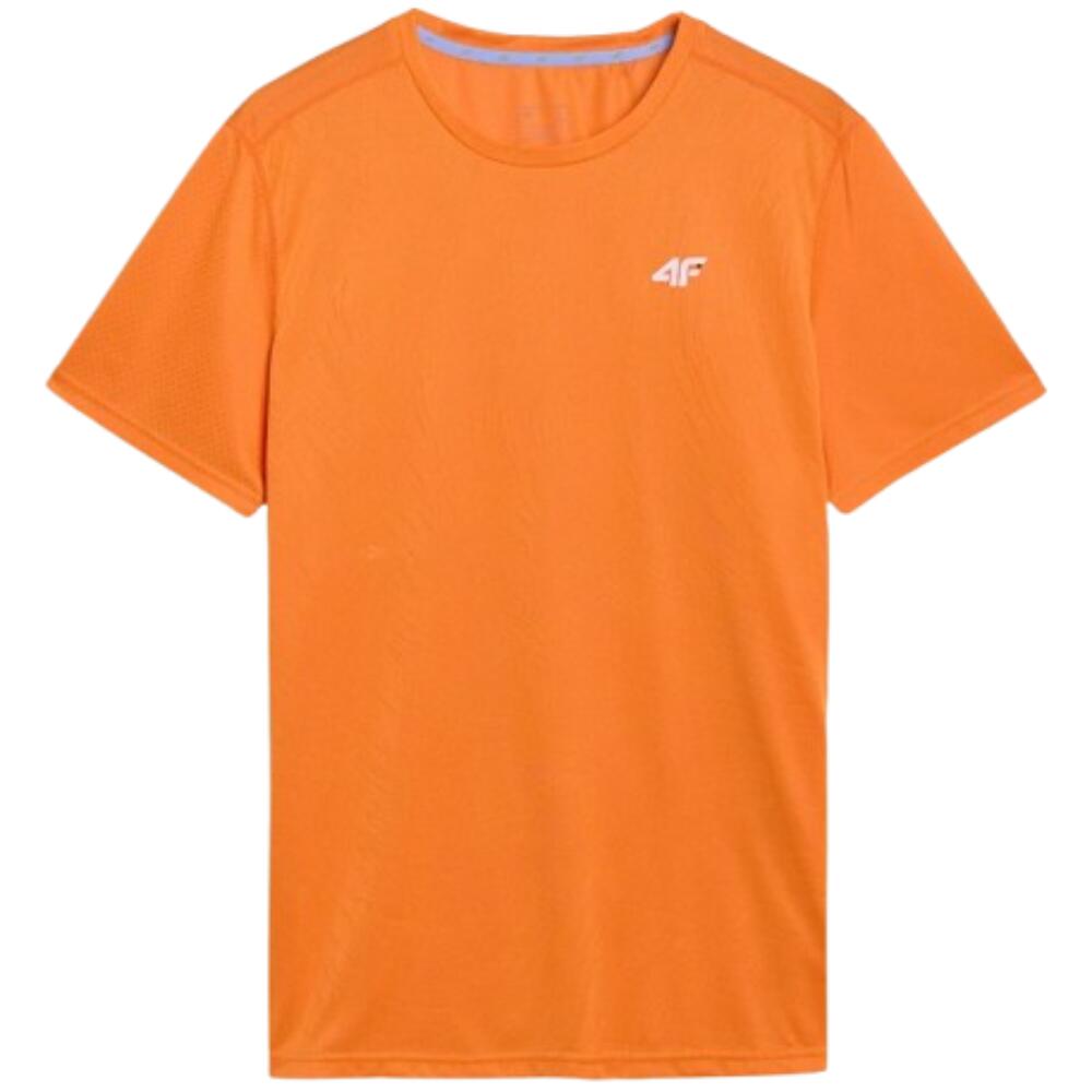 Camiseta running hombre regular secado rápido 4F TFTSM1260 naranja 5/5