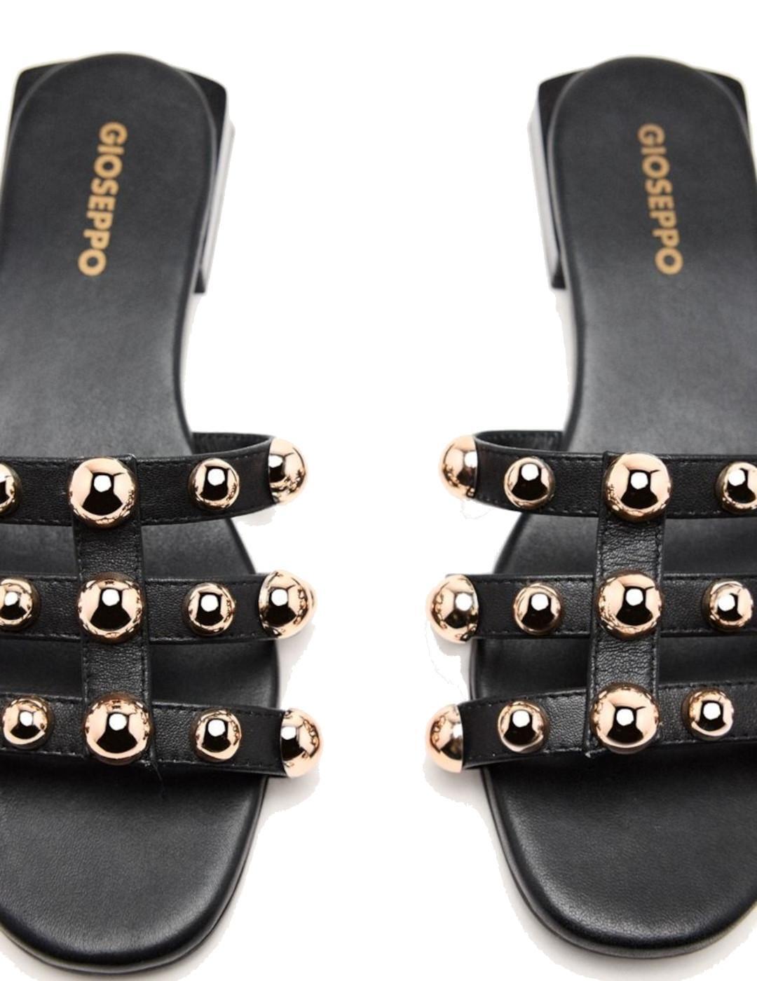 Chaussures pour femme Gioseppo cloutées en cuir dekorra noir 4/4