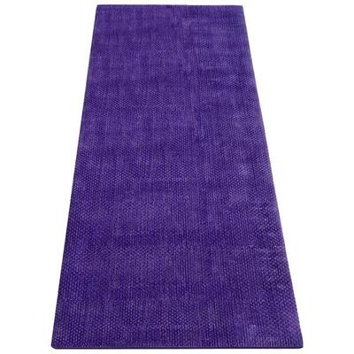 Natuurlijke rubber & jute vezel yogamatten - handgemaakt - 4 mm violet