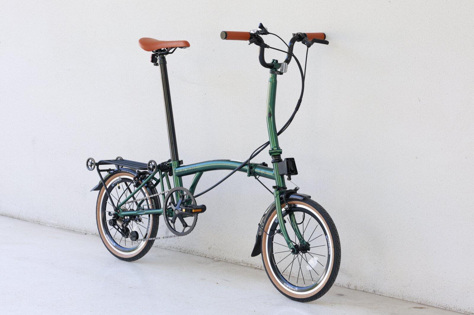 HACHIKO TRIFOLD T8 | Tri-fold Bicycle | 7 Speed Shimano | Emerald