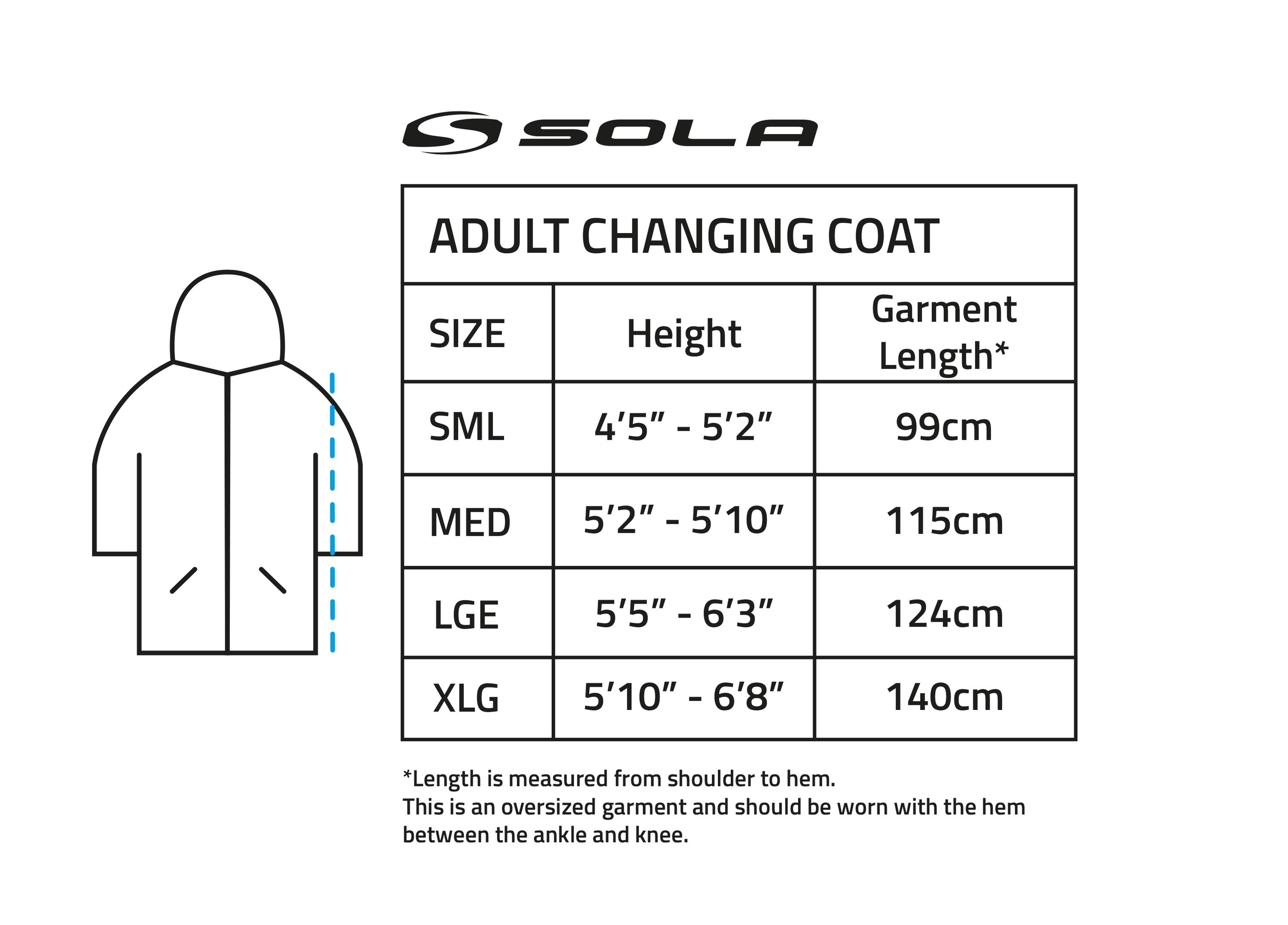 Adult Waterproof Fleece lined Changing Robe Coat 7/7