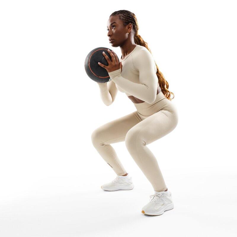 Damskie bezszwowe legginsy sportowe Fitness Siroko Fearless