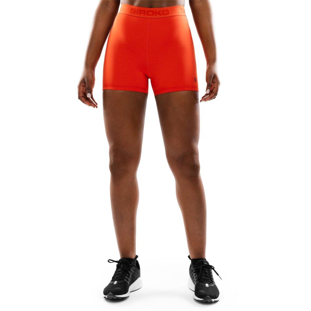 SIROKO Dames Fitness sportieve booty short Vital Rood