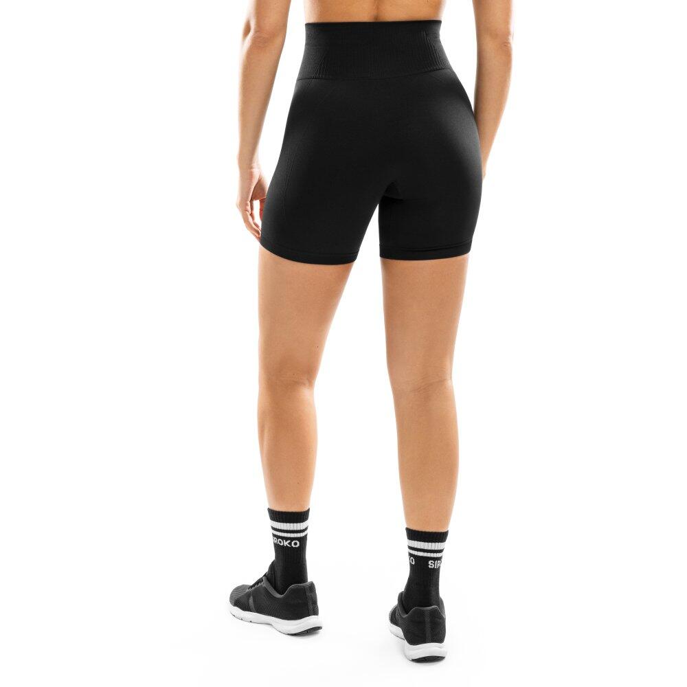 Pantaloncini da allenamento senza cuciture da donna Fitness Persist Nero 2/4