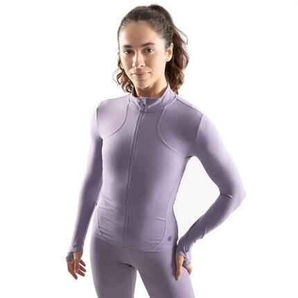 Women Fitness ’s ultralightweight full-zip training jacket Nusa Purple