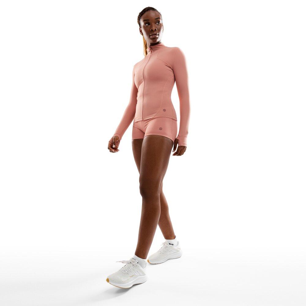 Veste fitness Pelican Corail femme ultralégère col montant 3/8