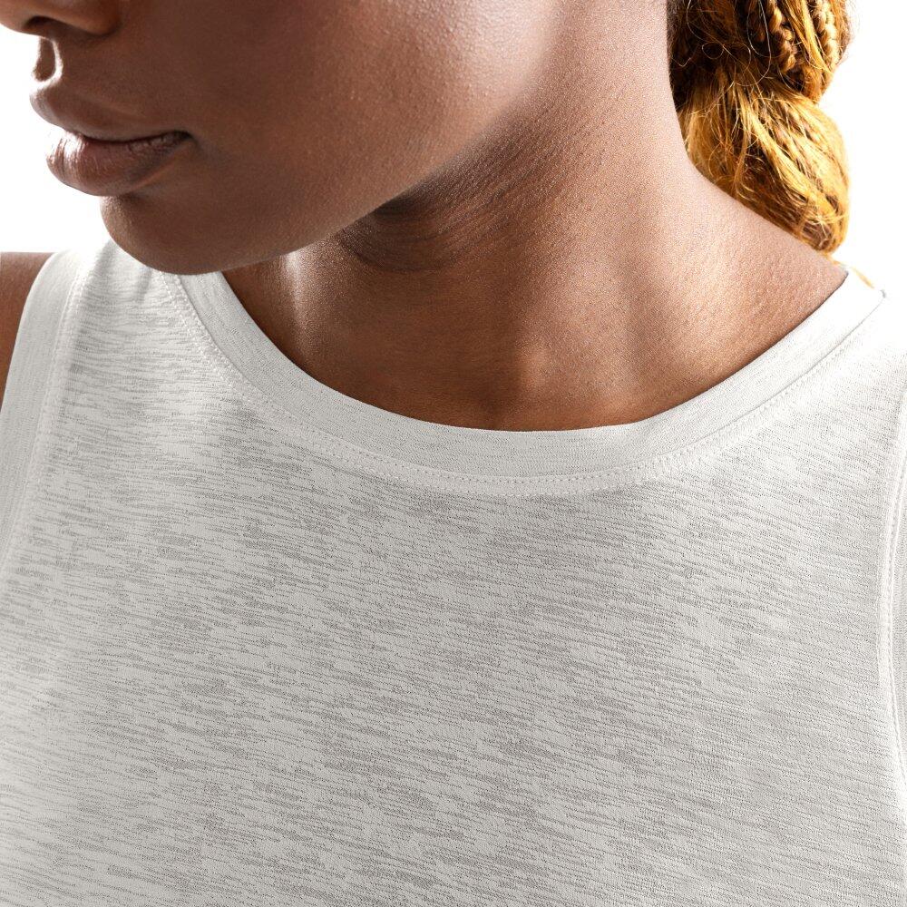 Damen Fitness Ärmelloses trainings-croptop Avast Weiß 4/7