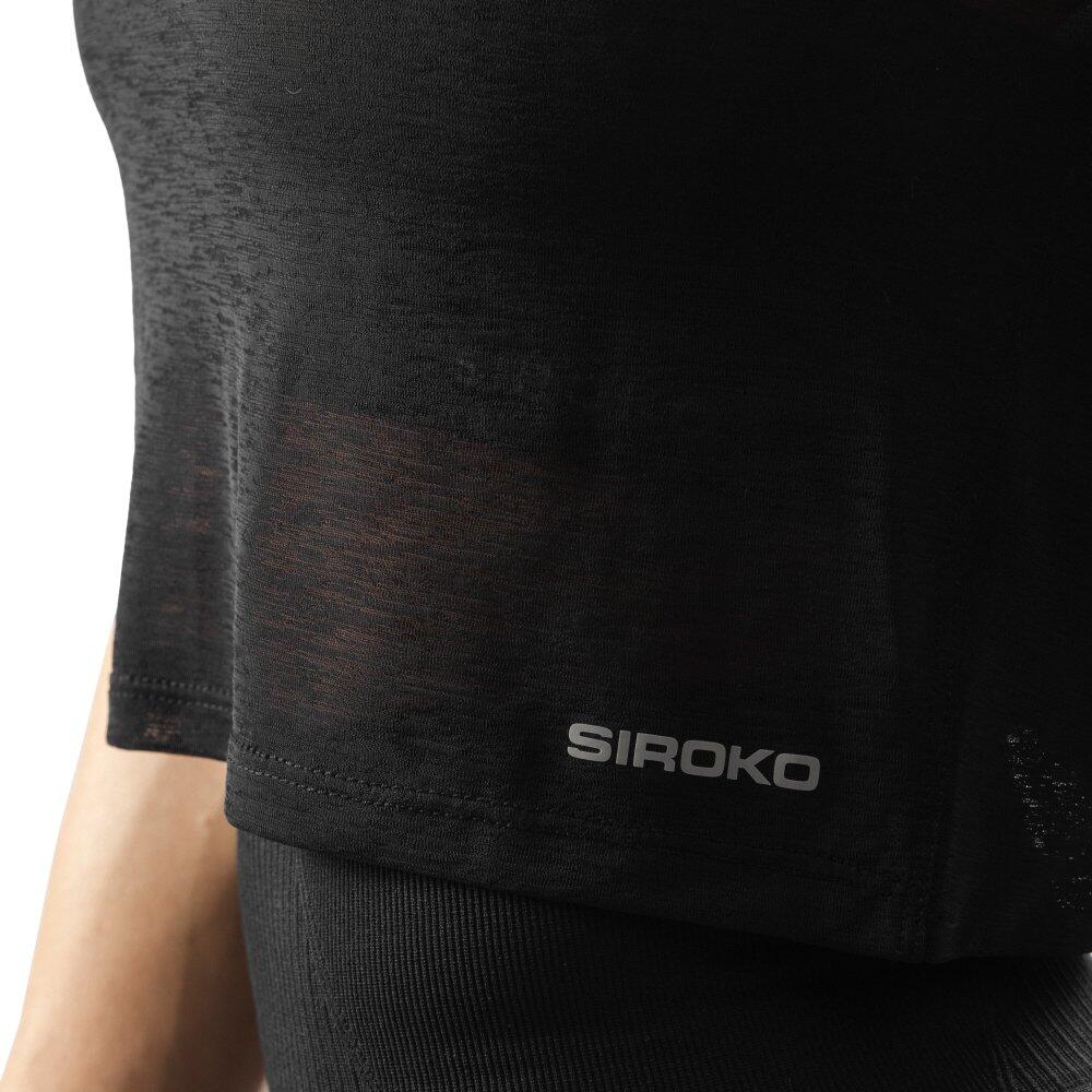 Damen Fitness Ärmelloses trainings-croptop Beat Schwarz 4/7