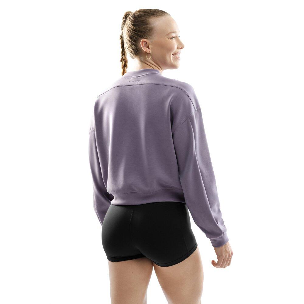 Felpa corta da allenamento da donna Fitness Zenith Viola 2/7