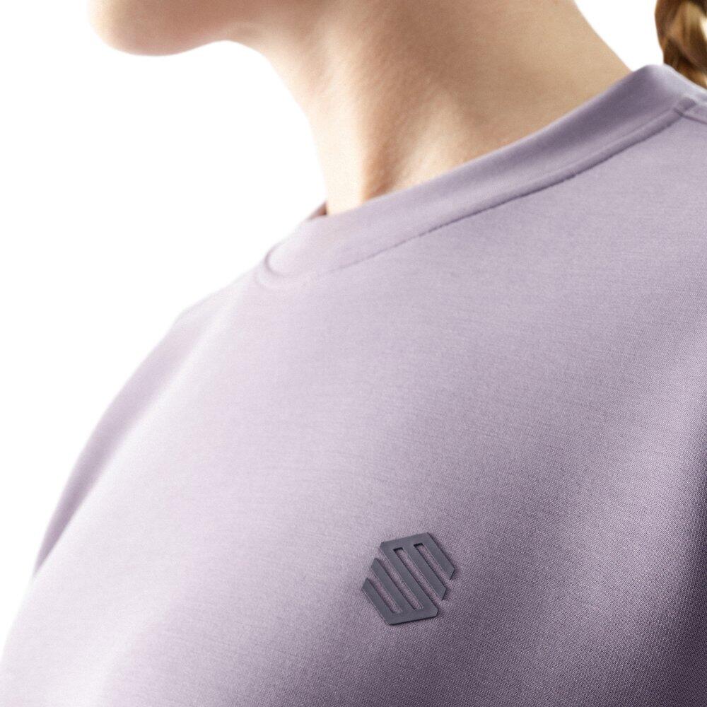 Felpa corta da allenamento da donna Fitness Zenith Viola 4/7