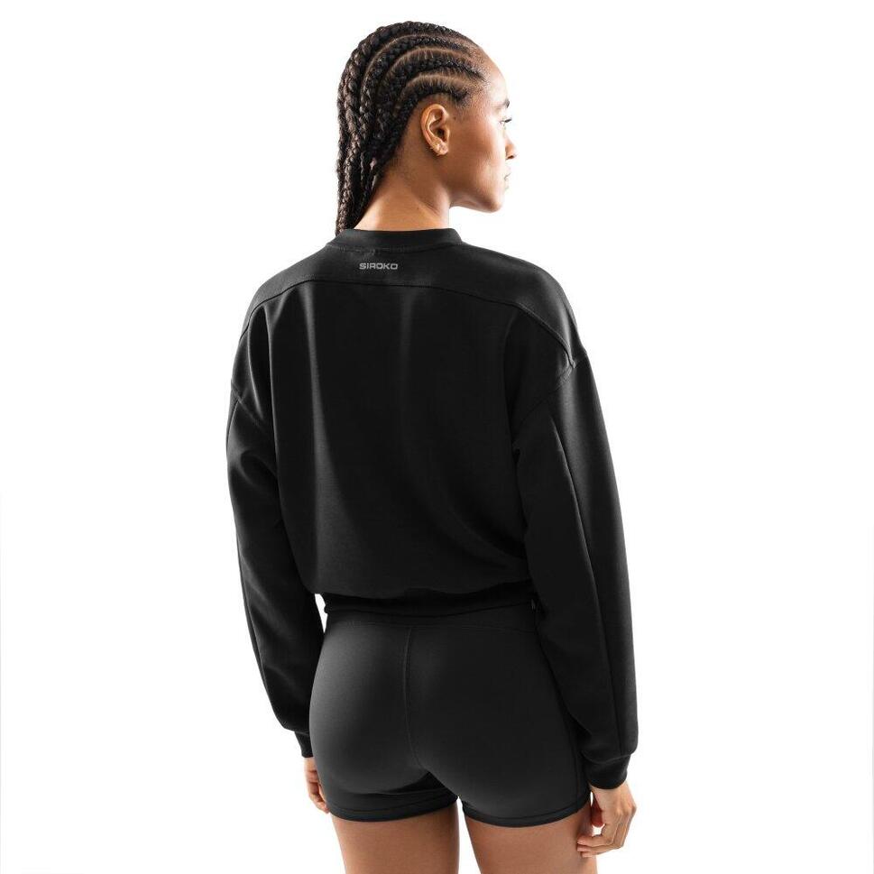 Bluza treningowa crop top dla kobiet Fitness Siroko Studio