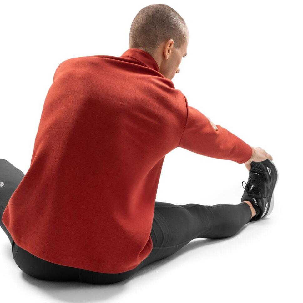 Męska bluza treningowa z suwakiem pod szyją Fitness Siroko Torch